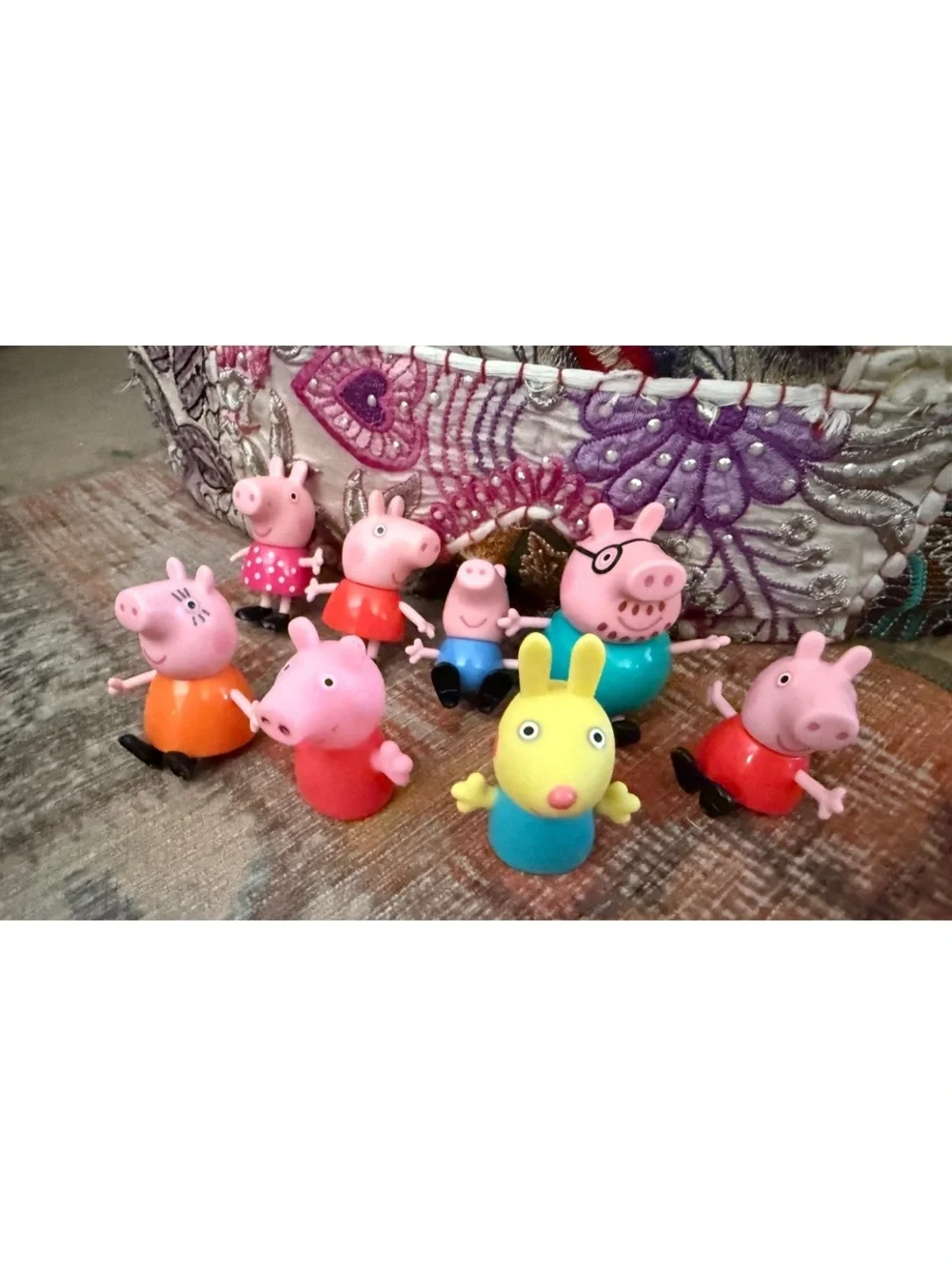 Peppa pig collectible figurines lot of 8 bundle cheap sale